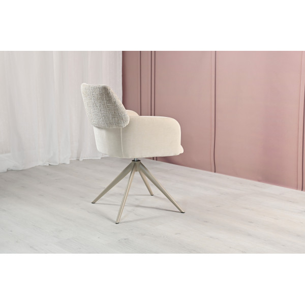 Стілець поворотний R-165 тофу + капучино Vetro Mebel