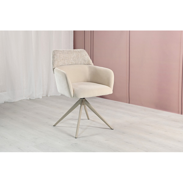 Стілець поворотний R-165 тофу + капучино Vetro Mebel