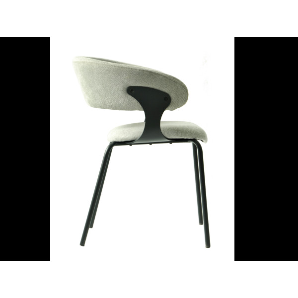 Стул M-239 пепельный + черный Vetro Mebel