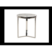 Кофейный стол CB-2 прозрачный серебро Vetro Mebel