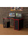 Геймерський стіл LOFT-16 чорно-червоний Rasin