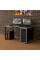 Геймерський стіл LOFT-16 чорно-білий Rasin