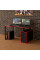 Геймерський стіл LOFT-18 чорно-червоний Rasin