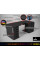 Геймерский стол Viking-4M (1800x800/850 мм), белый-черный Zeus-Game