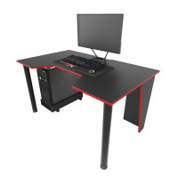Стол геймерский, Gamer-2, черный-красный Zeus-Game