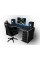 Геймерский стол Viking-1M (1800x800/850 мм) черный-белый Zeus-Game