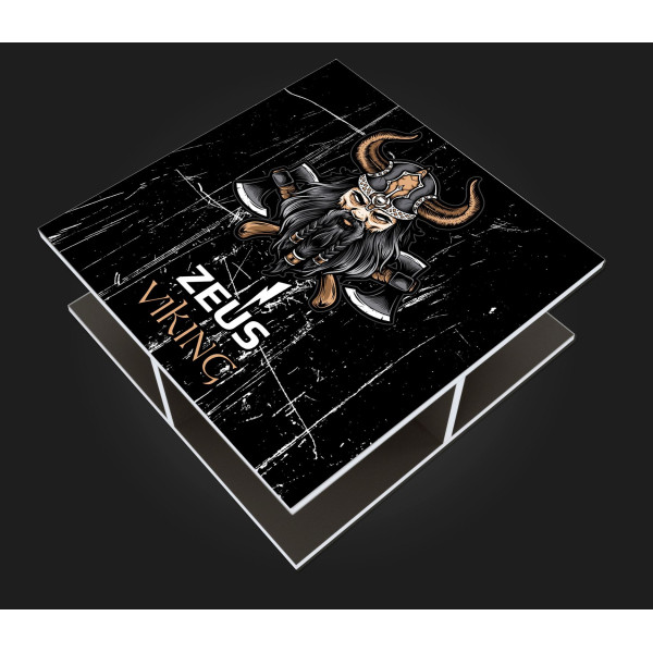 Cтолик Kubik (Viking), чорно-білий Zeus-Game