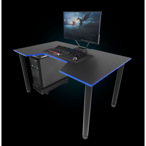 Геймерський стіл GAMER-3 черно-синій Zeus-Game
