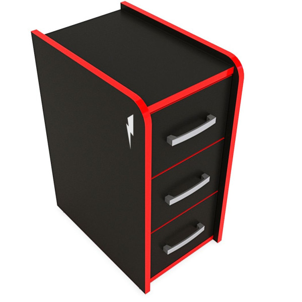 Тумба T-Box, черно-красный Zeus-Game