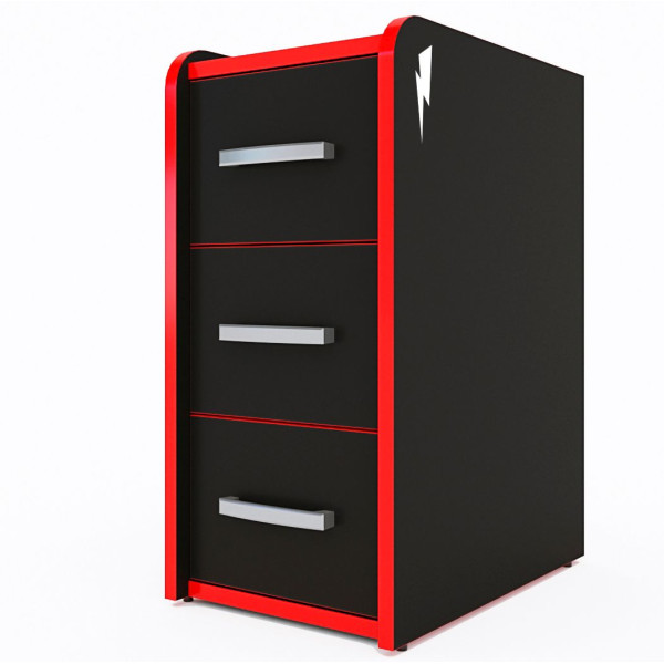 Тумба T-Box, черно-красный Zeus-Game