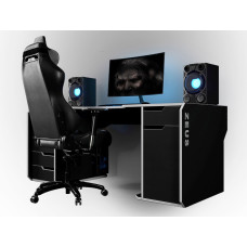 Геймерский стол Viking-2S, (1600x800/850 мм), черный-белый Zeus-Game