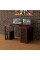 Геймерський стіл LOFT-16 чорно-червоний Rasin
