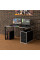Геймерский стол LOFT-18 черно-белый Rasin