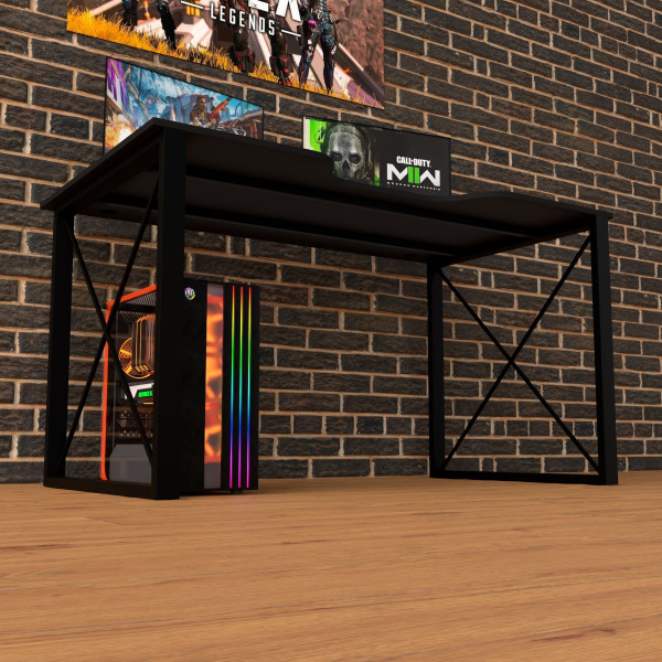 Геймерский стол LOFT-13 черный Rasin