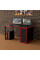 Геймерский стол LOFT-17 черно-красный Rasin
