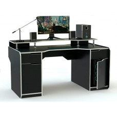 Геймерский стол Viking-5S (1800x870/920 мм) черный-белый Zeus-Game