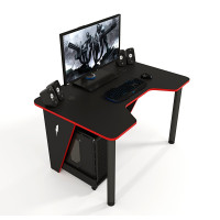 Стол IVAR-1200 черный-красный Zeus-Game