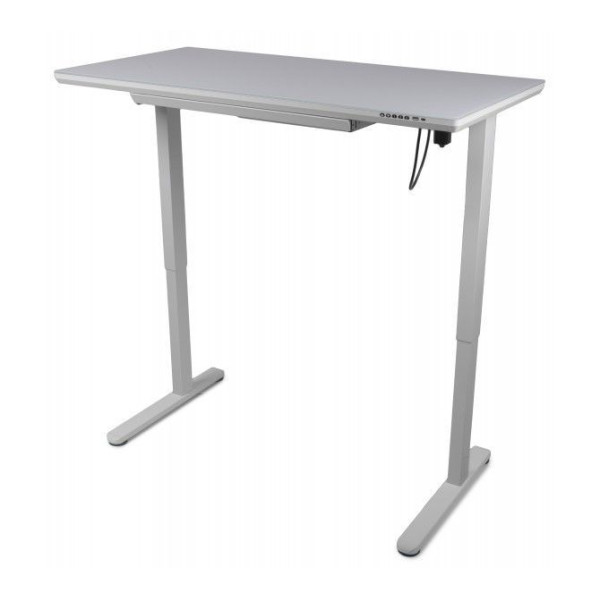 Регулируемый стол Barsky StandUp white glass 1200*600 BST-12new Zeus-Game