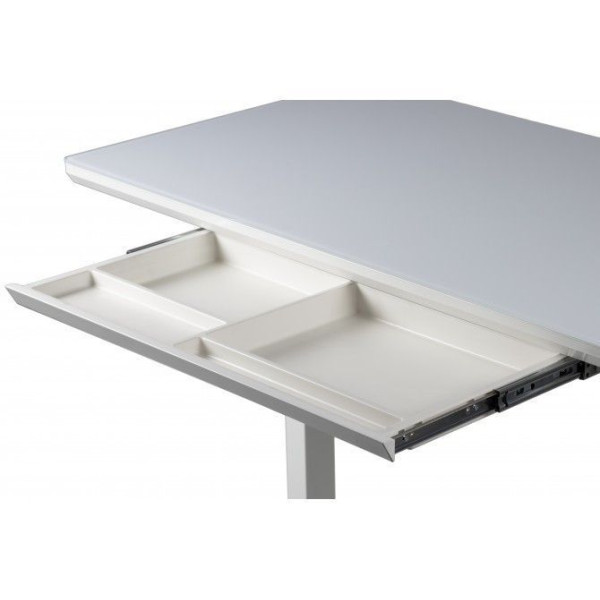 Регулируемый стол Barsky StandUp white glass 1200*600 BST-12new Zeus-Game