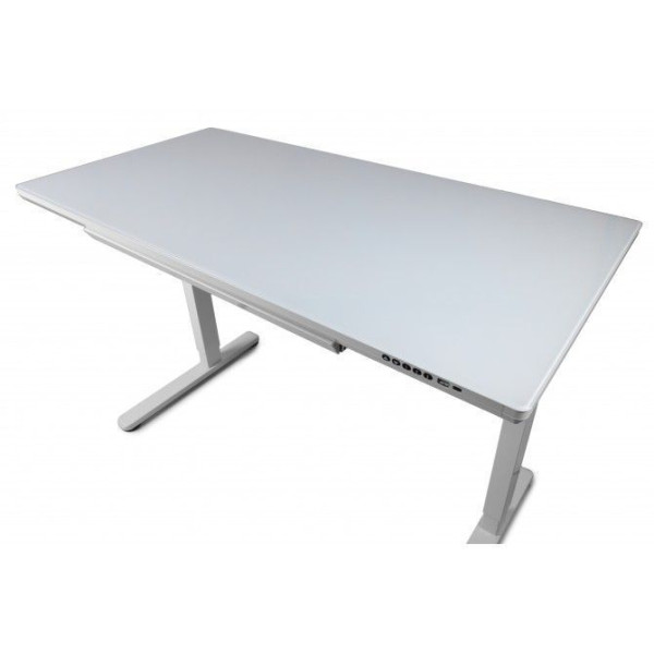Регулируемый стол Barsky StandUp white glass 1200*600 BST-12new Zeus-Game