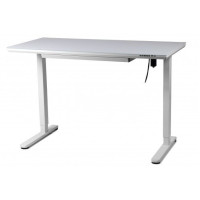 Регулируемый стол Barsky StandUp white glass 1200*600 BST-12new Zeus-Game