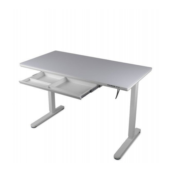 Регулируемый стол Barsky StandUp white glass 1200*600 BST-12new Zeus-Game