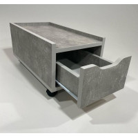 Тумба под системный блок с ящиком Rebik 2.0 бетон Comfy-Home