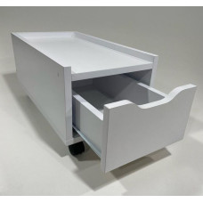 Тумба під системний блок із шухлядою Rebik 2.0 біла Comfy-Home
