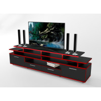 Тумба для ТВ Home Cinema-2, черный/красный Comfy-Home